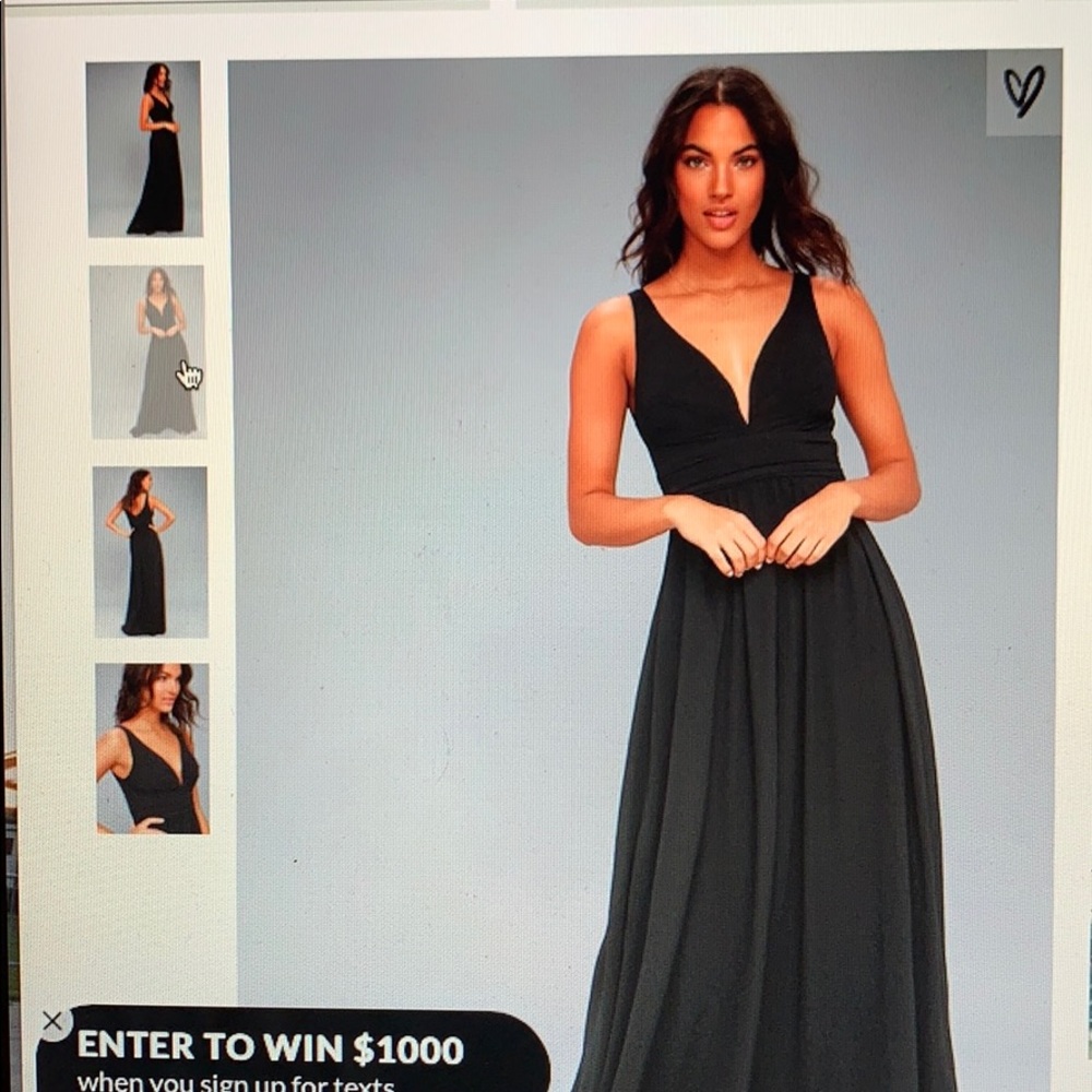 Lulu’s Leading Role Black Maxi Dress